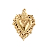 304 Stainless Steel Pendants STAS-P390-02C-G-1