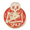Halloween Skull Enamel Pin JEWB-E023-07G-04-1