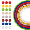 9 Strand 9 Colors Opaque Glass Beads Strands GLAA-TA0002-08-1