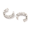 Female Symbol Rack Plating Brass Cuff Earrings for Women Men EJEW-Q803-01P-2