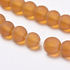 Transparent Glass Beads Strands X-GLAA-Q064-13-10mm-3
