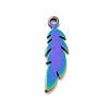 Ion Plating(IP) 201 Stainless Steel Pendants STAS-E176-03M-1