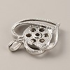Alloy Rhinestone Hang Snap Base Pendants FIND-WH0150-13P-2