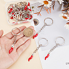 20Pcs Alloy Enamel Keychain KEYC-HY00022-3