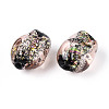 Handmade Foil Lampwork Beads Strands FOIL-T008-07A-3