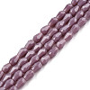 Opaque Solid Color Glass Beads Strands GLAA-N052-02-A07-1