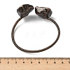 Natural Amethyst Beads Cuff Bangles BJEW-Q070-02R-02-5
