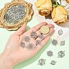 100Pcs 5 Styles Tibetan Style Zinc Alloy Connector Charms FIND-YW0008-94-3