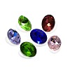 Faceted Oval Glass Pointed Back Rhinestone Cabochons RGLA-A010-6x8mm-SM-2