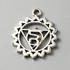 Chakra Zinc Tibetan Style Alloy Pendants FIND-WH0137-05E-AS-1