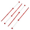 4Pcs DIY Alloy Beadable Crochet Hooks AJEW-TA0003-50A-2