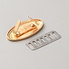 Iron Decorative Buckles IFIN-WH0816-005G-2