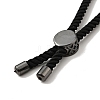 Half Finished Twisted Milan Rope Slider Bracelets LS-FIND-G032-01B-06-4