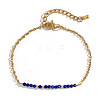 Natural Lapis Lazuli Beads Link Bracelets AL8612-6-4