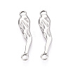 304 Stainless Steel Textured Hot Pepper Links/Cennector Charms STAS-T067-86P-1