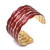 Oval 304 Stainless Steel Cuff Bangles BJEW-F525-03D-G-2