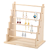 6-Tier Wooden Jewelry Bracelet Organizer Display Riser Stands ODIS-WH0086-162B-1