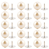 20Pcs ABS Plastic Pearl No Sewing Buttons BUTT-CY0001-22C-6
