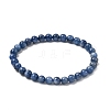 Natural Kyanite Beads Stretch Bracelets for Men Women BJEW-JB12283-2