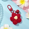 Flower Cotton Pendant Decorations HJEW-JM02916-02-1