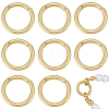 10Pcs Brass Twister Clasps KK-BBC0029-02B-1