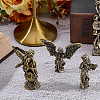 3Pcs 3 Styles Brass Angel Display Decorations DJEW-SP0001-48-4
