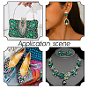 110Pcs Pointed Back Glass Rhinestone Cabochons RGLA-HY0001-05B-5