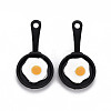 Spray Painted Alloy Enamel Pendants ENAM-N055-031-B01-NR-2