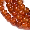 Round Natural Red Agate Bead Strands G-M257-10mm-26-5