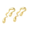 Rack Plating Brass Melting Teardro Dangle Stud Earrings for Women LS-EJEW-Z019-01G-1