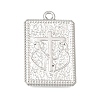 304 Stainless Steel Pendants STAS-D391-05P-01-1
