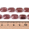 Natural Strawberry Quartz Beads Strands G-T139-80-5