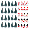 40Pcs 3 Styles Christmas Resin Display Decoration DJEW-OC0003-89-1