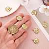 10Pcs Brass Pendants ZIRC-SZ0004-40-2