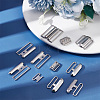 AHADERMAKER 40Pcs 3 Styles Alloy Rhinestone Bikini Clips FIND-GA0003-18-5