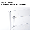 2-Tier Acrylic Organizer Display Riser Rack ODIS-WH0070-11B-02-4