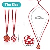 Braided Waxed Cotton Thread Cords Macrame Pouch Necklace Making AJEW-SW00022-05-1