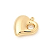 304 Stainless Steel Micro Pave Cubic Zirconia Pendants STAS-P431-36A-G-2