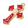 Brass Enamel Pendants KK-K427-53G-2