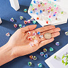 72Pcs 9 Colors UV Plating Rainbow Iridescent Acrylic Beads OACR-TA0001-48-6