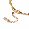 Imitation Pearl Beaded & Herringbone Chains Double Layer Necklace NJEW-P269-16G-4