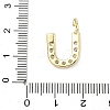 Brass Micro Pave Clear Cubic Zirconia Pendants KK-I476-01G-U-3