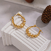 European Style Star 304 Stainless Steel Hoop Earrings LS-IU1810-5