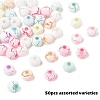 Spray Painted Acrylic Beads OACR-YW0002-49A-1