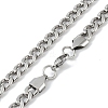 Non-Tarnish 201 Stainless Steel Curb Chain Necklace NJEW-I127-03P-1