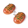 Resin Pendants RESI-WH0014-37-2