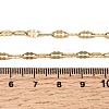 304 Stainless Steel Dapped Cable Chain Necklaces STAS-O053-28G-3