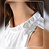 1Pc Bowknot Alloy Rhinestone Lapel Pins for Clothes JEWB-CP0001-43-4