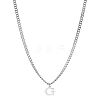 1Pc 304 Stainless Steel Letter Pendant Necklaces NJEW-LP0001-33G-P-1