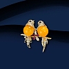 Magpie Alloy Rhinestone Brooches for Backpack Clothes LS-PW-WG4E8D5-01-1